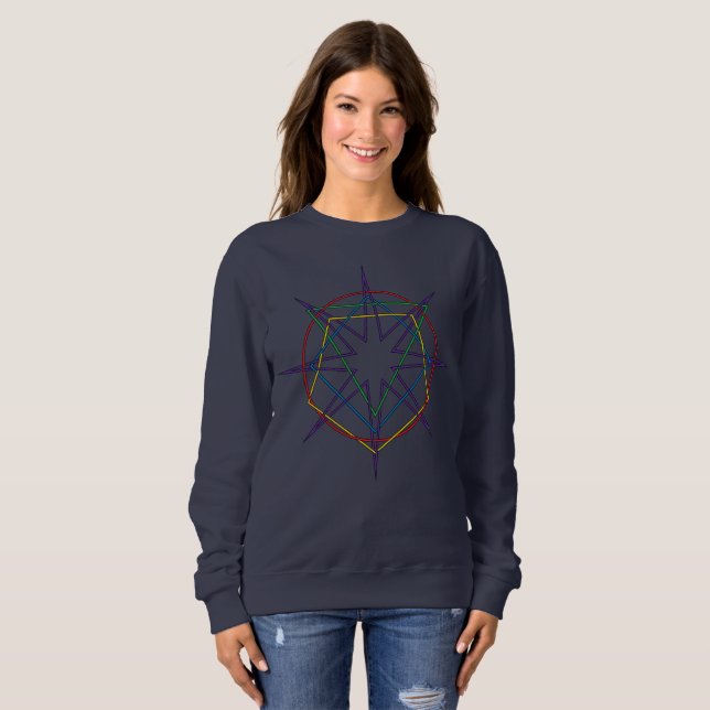 Sudadera Sigilo de Geometría Sagrada (Anverso completo)