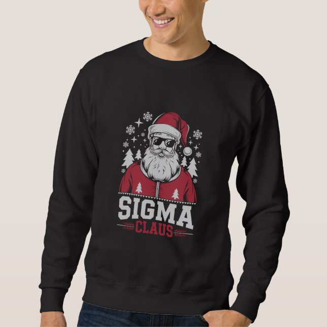 Sudadera Sigma Claus Santa Cool Navidad Rizz Rizzler Meme (Anverso)