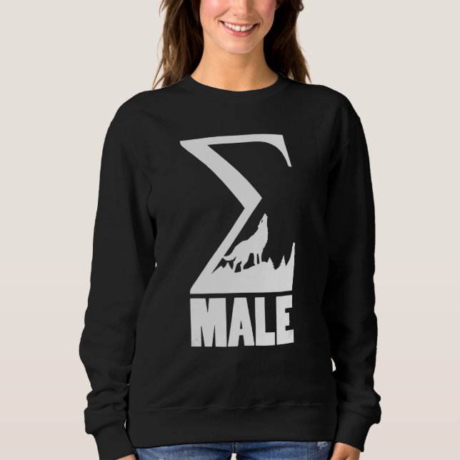 Sudadera Sigma Male Sigma Lone Wolf Symbol griego (Anverso)
