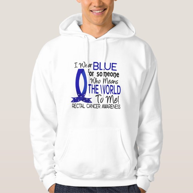Sudadera Significa el mundo a mí cáncer rectal (Anverso)