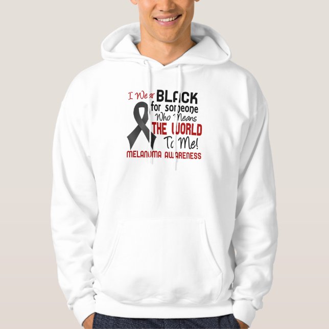 Sudadera Significa el mundo a mí el melanoma 2 (Anverso)