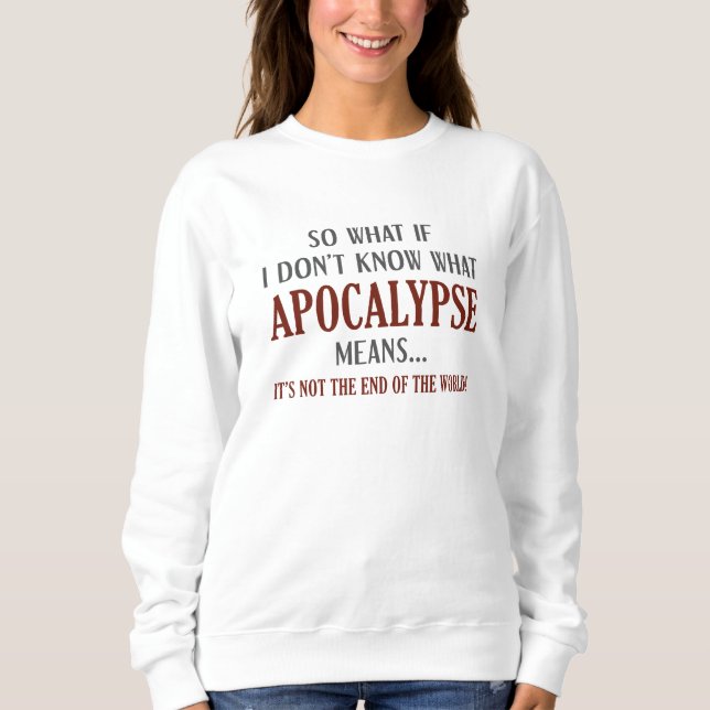 Sudadera Significado apocalíptico (Anverso)