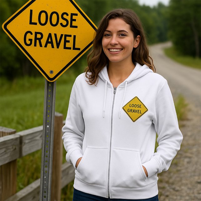 Sudadera Signo de advertencia de grano suelto peligro de ca (Subido por el creador)