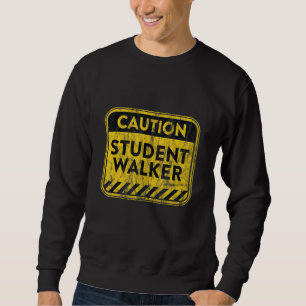 Sudadera Signo de advertencia de la pierna de amputación de