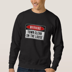 Sudadera Signo de advertencia - Empleado De La Ciudad En El