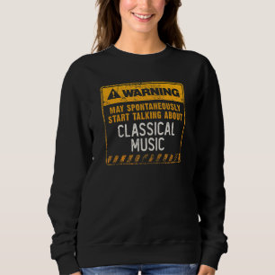 SUDADERA SIGNO DE ADVERTENCIA MÚSICA CLÁSICA