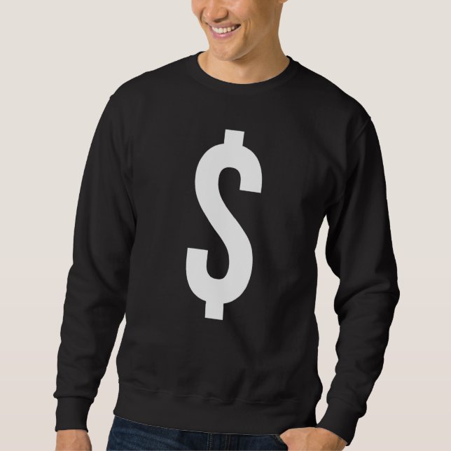 SUDADERA SIGNO DE DÓLAR SÍMBOLO SIGNO DE PUNTUACIÓN (Anverso)