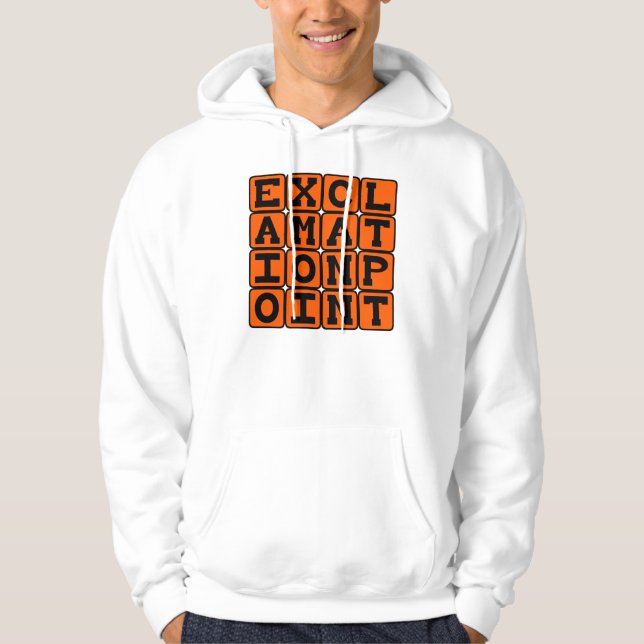 Sudadera Signo de exclamación, tipo de puntuación (Anverso)
