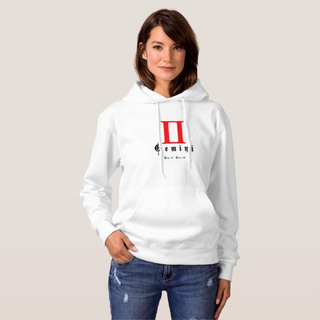 Sudadera Signo de Gemini zodiac (Anverso completo)