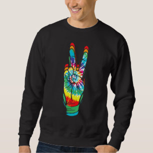 Sudadera Signo de la paz retro Vintage Tye hippie de los añ