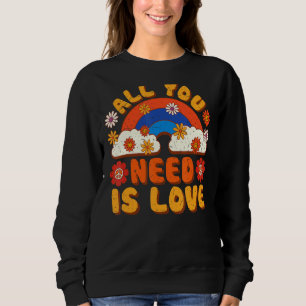 Sudadera Signo de paz Amor 1960's Tie Dye Groovy Hippie