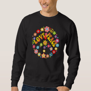 Sudadera Signo de paz Amor 6070 Colas de tinte disfraz hipp