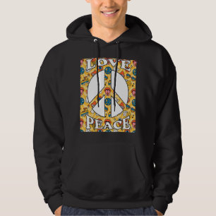 Sudadera Signo de paz Amor 60 s 70s 80s 90s Hippie retro Vi