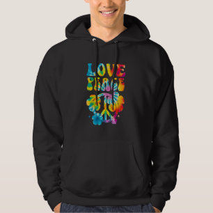 Sudadera Signo de paz Amor 60s 70s Costume Groovy Tye El