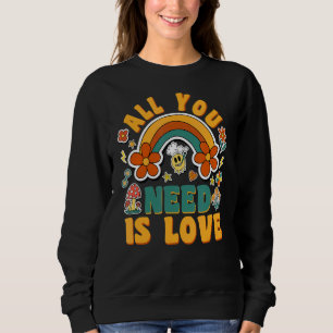 Sudadera Signo de paz Amor 60s 70s Tye Dye Halloween Hippie