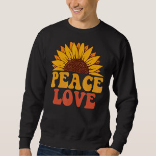 Sudadera Signo de paz de hombres amor 60's 70s Tye Dye Hall
