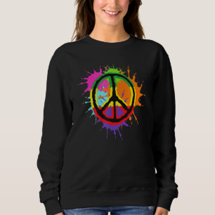 Sudadera Signo de paz de sangría de salpicadura colorida