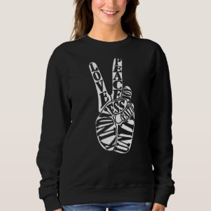 Sudadera Signo de paz del Día de la Unidad Anti bullying Lo