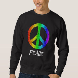 Sudadera Signo de paz del orgullo arcoiris de la libertad 6