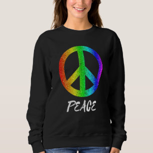 Sudadera Signo de paz del orgullo arcoiris de la libertad 6