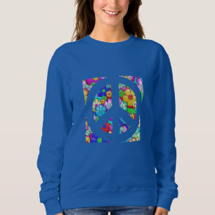 Sudadera Signo de paz hippy