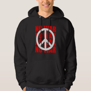 Sudadera Signo de paz No declaración de guerra Anti-guerra 