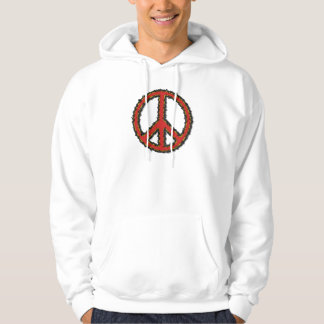 Sudadera Signo de paz rojo Zig Zag