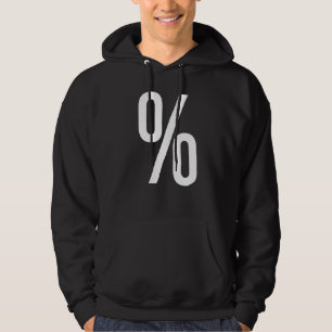 SUDADERA SIGNO DE PORCENTAJE SÍMBOLO DE PORCENTAJE RATIO PU