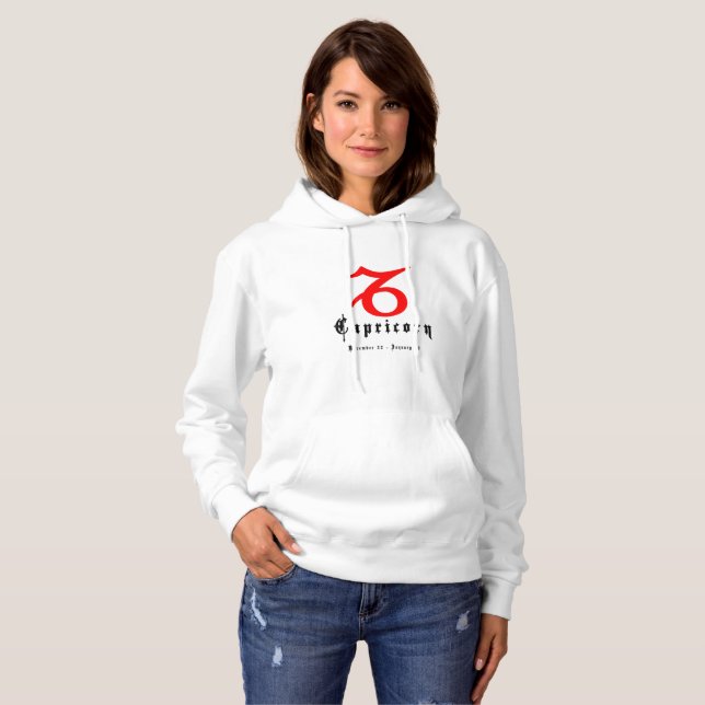 Sudadera Signo de zodiaco de Capricornio (Anverso completo)