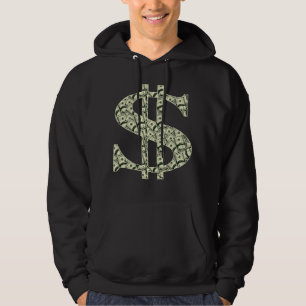 Sudadera Signo del dólar gánster Cool Hip hop Rap Dinero