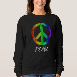 Sudadera Signo hippie de paz colorido símbolo de paz libert