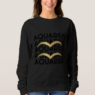 Sudadera Signo zodiacal de Acuario Símbolo de horóscopo Ast