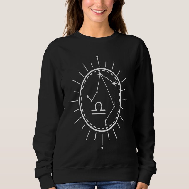 Sudadera Signo zodiacal Libra Constelación (Anverso)