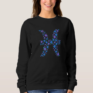Sudadera Signo Zodiacal Piscis Estético Símbolo Horóscopo A