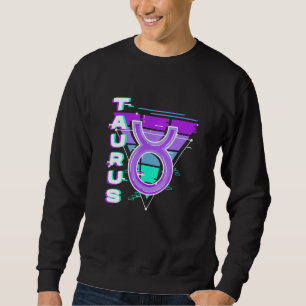 Sudadera Signo Zodíaco Tauro Estética Vaporwave 80s 90s Yo