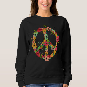 Sudadera Signos de paz Amor 60070 disfraz hippie