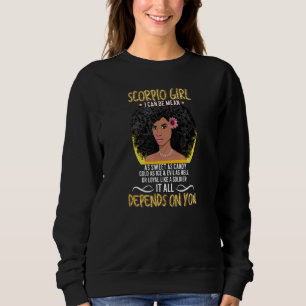 Sudadera Signos zodiacales de Escorpio para niñas afroameri