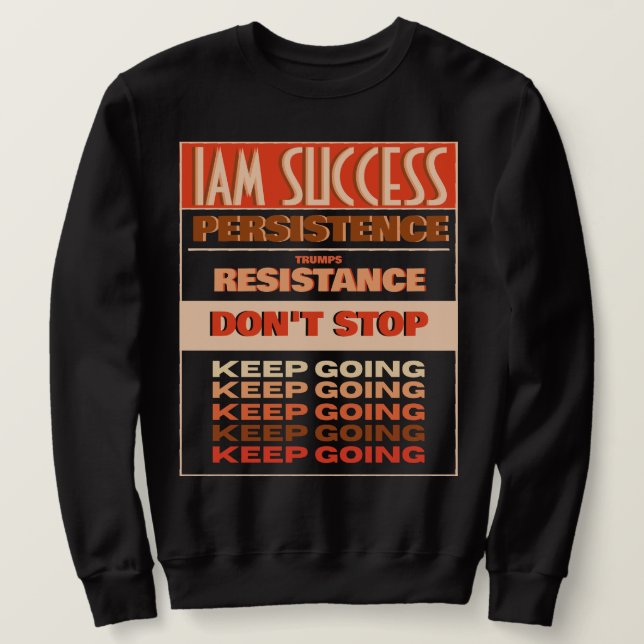 SUDADERA SIGUE ADELANTE (Anverso del diseño)