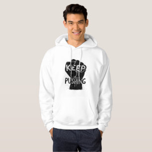 Sudadera Sigue adelante: diseño de tipografía motivacional