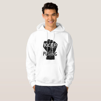 Sudadera Sigue adelante: diseño de tipografía motivacional