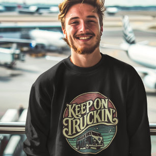 Sudadera Sigue con la camioneta Retro 60 personalizada