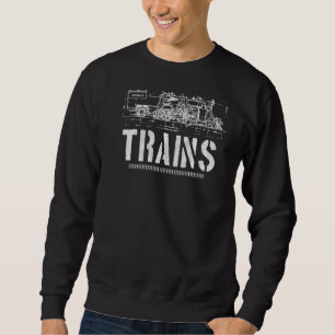 Sudadera Sigue Jugando Con Tren Modelo Locomotora Ferroviar