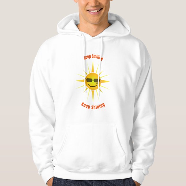 Sudadera Sigue sonriendo y brillando (Anverso)