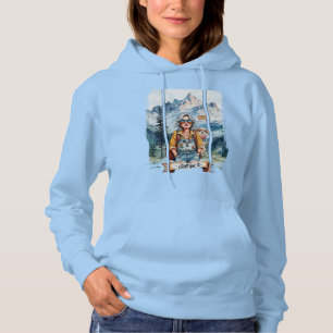 Sudadera ¡Sigue teniendo estilo! Dama boho hippie haciendo