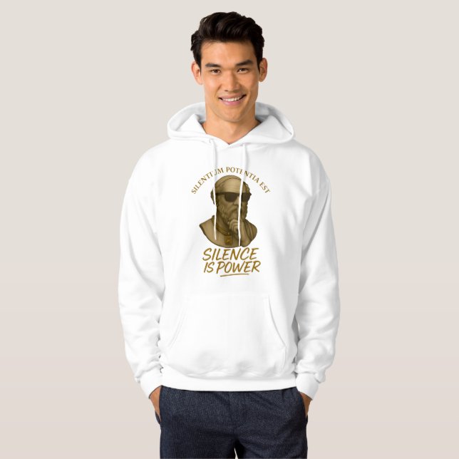 Sudadera Silentium Potentia Est – El Poder de la Fuerza Sil (Anverso completo)