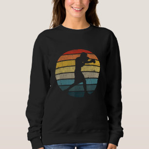 Sudadera Silhouette De Boxer De Boxeo En Un Estancamiento R