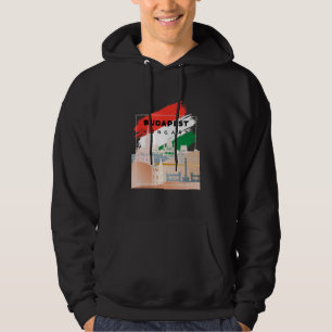 Sudadera Silhouette de Budapest sobre Hungría