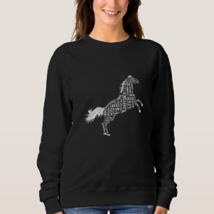 Sudadera Silhouette De Caballo Para Mujeres Cabaleras Chica