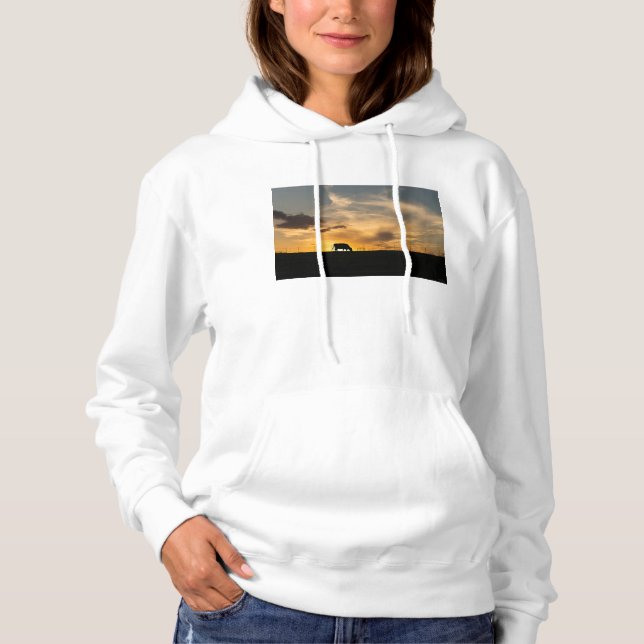 Sudadera Silhouette de Cattle Sunset (Anverso)