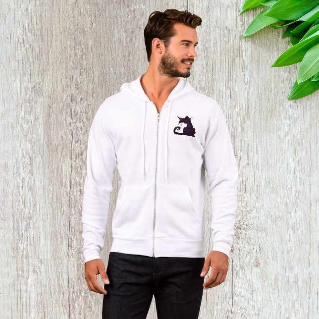 Sudadera Silhouette de gato negro malvado con ojos rojos (Subido por el creador)